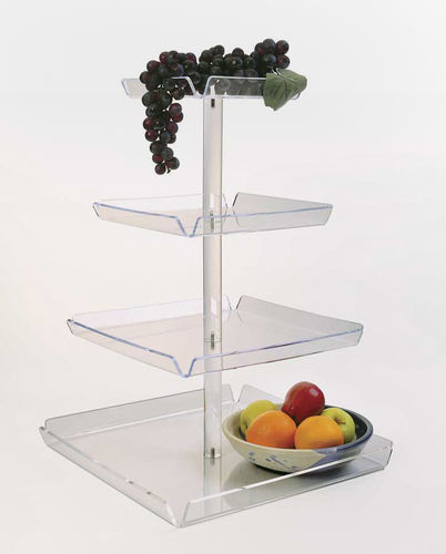 4 Tiered Tray Tower - TRAYT4 | Countertop Tower Display