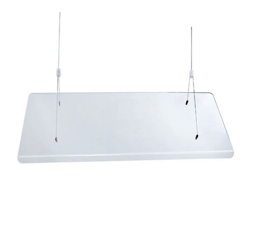 Hanging Sneezeguard | 48" Wide Acrylic Food Guard | One Sided Suspended 880-1911