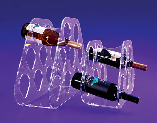 Acrylic Wine Bottle Rack in 2 Sizes | Wine Rack