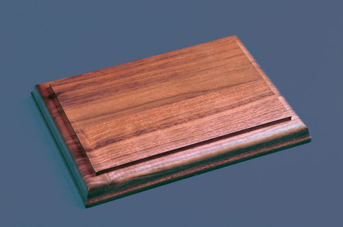 Rectangle Wood Bases - Solid Walnut Bases