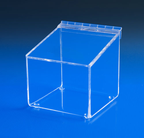 Square Box with Angled Flip Lid