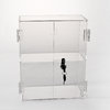 Locking Display Case with Hinged Front Doors and 1 Shelf