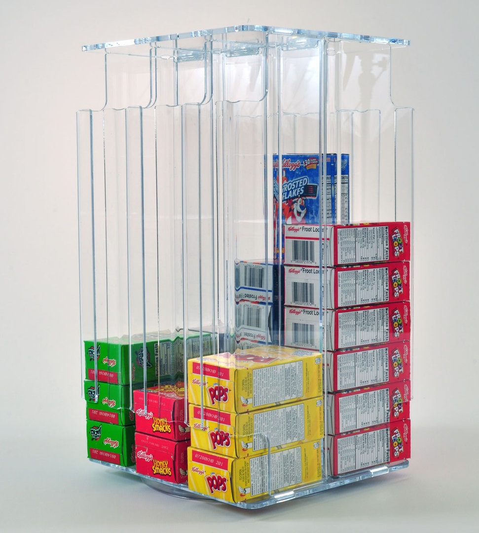 Cereal Box Dispenser Holds Over 50 Individual Single Serving Cereal Boxes