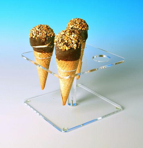 Cone Holder for Sugar & Waffle Cones | Cone Stand Holds 4 Cones