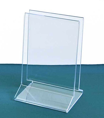 Menu Holders with Center Space for Napkins | Combination Menu - Sign and Tabletop Napkin Stand
