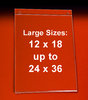 Wall Mounting Poster Frames - Hanging Sign Holders | Sizes 12x18 to 22x28