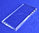 1/2" Thick Rectangular Top Beveled Bases - Clear or Black